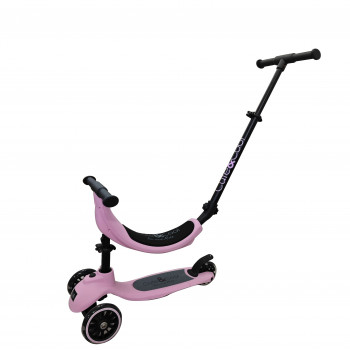 Cute&cool Mini Deluxe Scooter 4 in 1, Pink 
