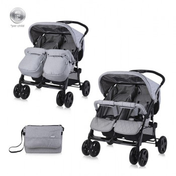 Lorelli kolica za blizance Twin cool grey 