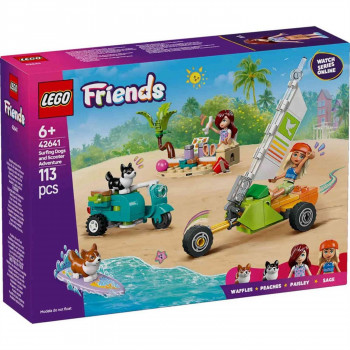 Lego friends surfing dogs and scooter adventure 