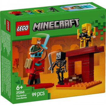 Lego minecraft the nether lava battle 