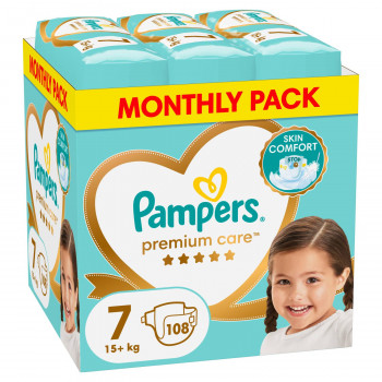 Pampers pelene premium monthly 7  15+kg 108kom 