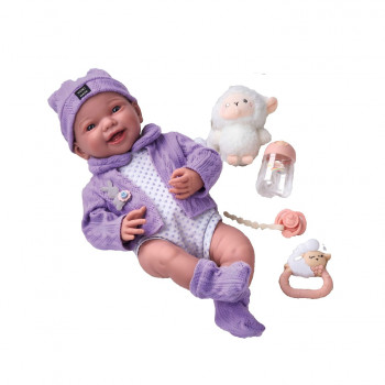 Cute&Cool lutka beba sa igračkicama lila, 40cm 