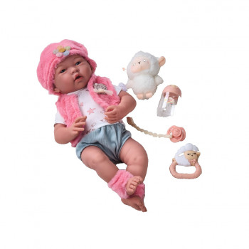 Cute&Cool lutka beba sa igračkicama roze, 40cm 