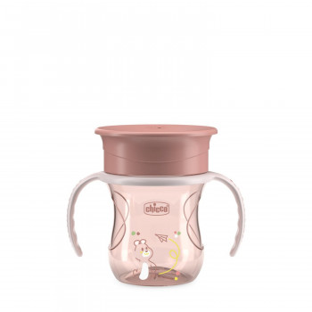 Chicco no spill čaša Perfect 360 stepeni,12+,roze 