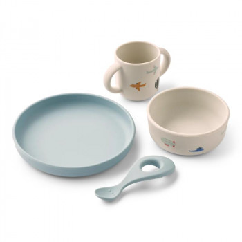 Liewood silik set za hr 4 pcs Vivi,Aviator / Ecru 