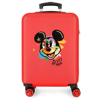 ABS Kofer 55cm sa 4 dupla točkića mickey crveni 