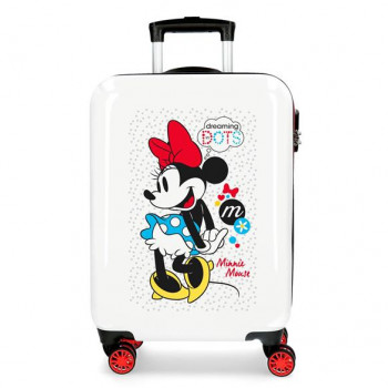 ABS Kofer 55cm sa 4 dupla točkića minnie beli 