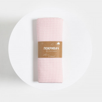 Stefan prekrivač waffle, roze 