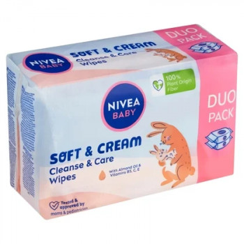 Nivea Baby Soft & Cream maramice 2x57kom 