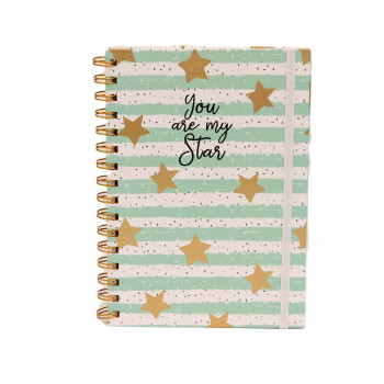 Be Cool notes sa zvezdicama plavi A5 