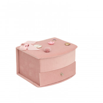 Be Cute ukrasna kutija za nakit sa fiokama roze 