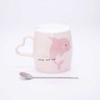 Cute&Cool HOME šolja delfin roze 