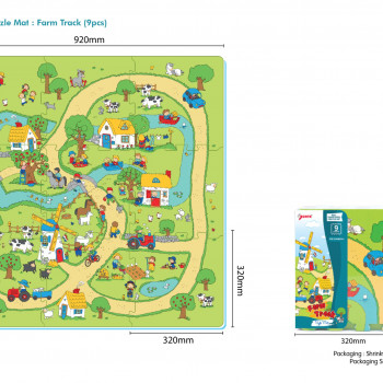 Sunta podne puzzle farmerska staza, 9 kom 