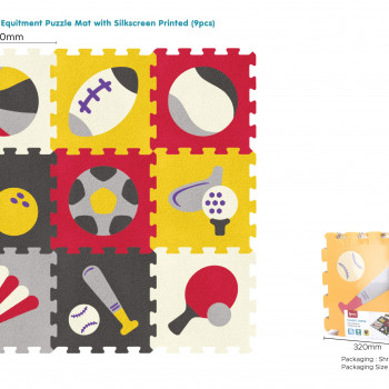 Sunta podne puzzle sportske lopte, 9 kom 