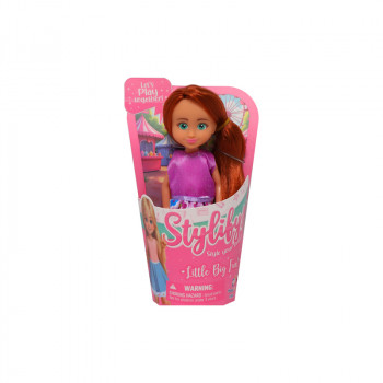 Stylify mala lutka ginger, ljubičasta haljina 