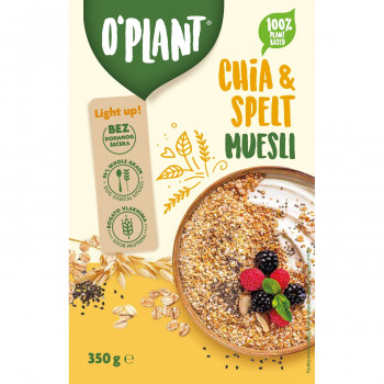 Oplant musli chia&spelt 350gr 
