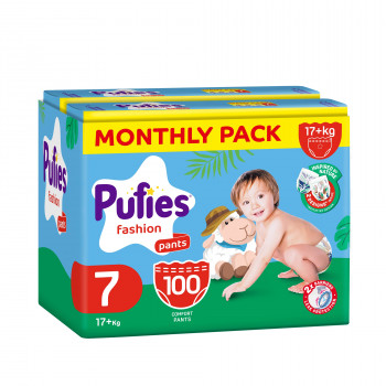 Pufies pelene monthly pants 7ex.large 17+kg 100kom 