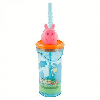 Stor flašica sa 3D figurom 360ml, Peppa Pig 