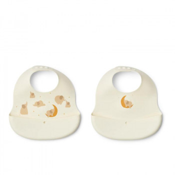 Liewood silik portikla 2pcs Ember,Elephant/Creme 
