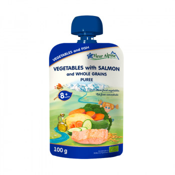 Fleur Alpine org. pire od povrća sa lososom 100g 
