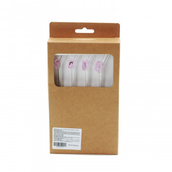 Cute&Cool HOME set staklene slamčice 4 kom leptir 