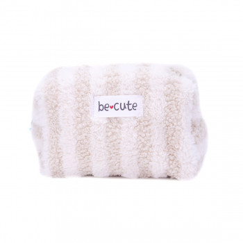 Be Cute plišani neseser bež/beli M 