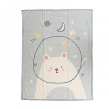 Lillo&Pippo ćebe meda 110x140cm, plava 