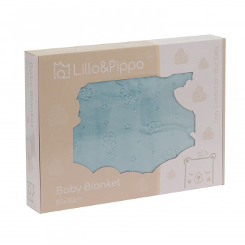Lillo&Pippo ćebe 80x110cm, plava 