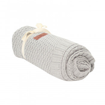 Lillo&Pippo pleteno ćebe 80x100cm, siva 