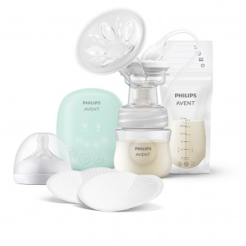 Avent el pumpica essential+5kesica za mleko+4tupfe 
