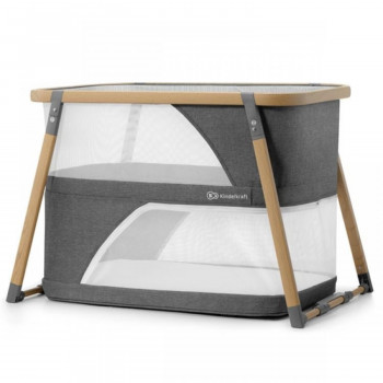 Kinderkraft prenosivi krevetac Sofi 4u1 Wood Grey 