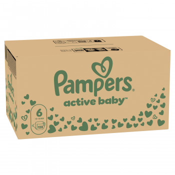Pampers pelene active baby month.S6 13-18kg 128kom 