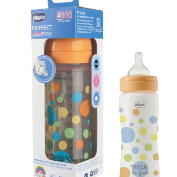 Chicco PE plastična flašica,silikon,deč.330ml 