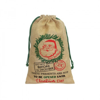 Novogodišnji džak od jute 65x39 