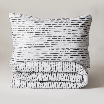 Stefan posteljina crne pruge 2/1, 200x200cm 