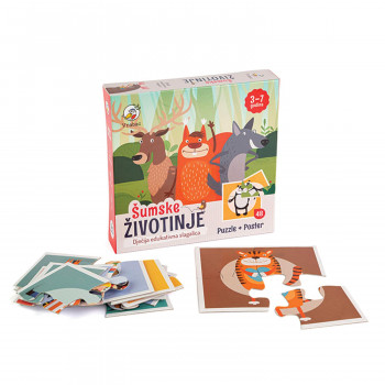 Astra puzzle šumske životinje 