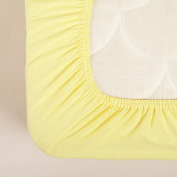 Stefan čaršav žersej sa lastišem žuti, 180x200 