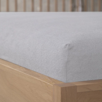 Stefan čaršav sa lastišem frotir sivi, 60x120 