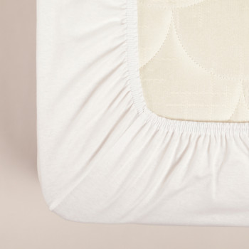 Stefan čaršav žersej sa lastišem beli, 60x120 