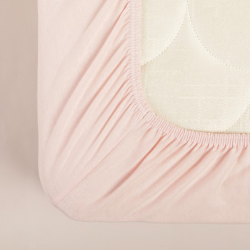 Stefan čaršav žersej sa lastišem roze, 60x120 