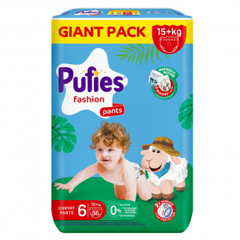 Pufies pelene pants GP 6 ex large 15+kg 56kom 
