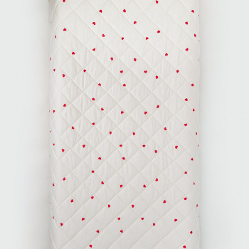 Stefan prekrivač dezen-frotir crveno srce, 200x200 