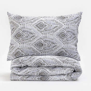 Stefan posteljina krep 3/1 pruge, 200x200 