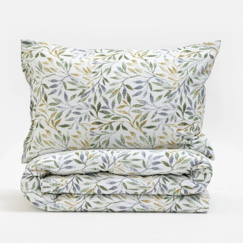 Stefan posteljina krep 3/1 oliva, 140x200 