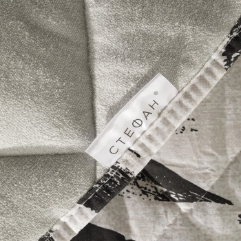 Stefan prekrivač crni listovi, 200x200 