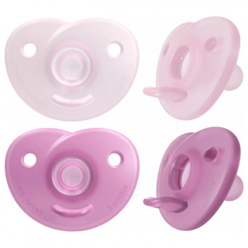 Avent varalica soothie 0-6m pink/l.pink 2kom 