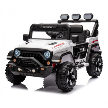 BBO džip na akumulator (12V), beli 