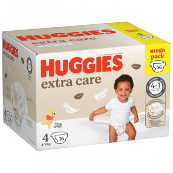 Huggies pelene extra care BOX 4 8-16kg 76kom 