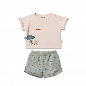 Baby Cosy komplet 2/1 (majica kr, šorts), unisex 