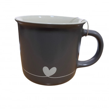 Cute&Cool HOME keramička šolja siva 390ml 